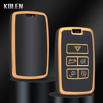 TPU Car Remote Key Case Cover Shell per Land Rover Range Rover Evoque Discovery Sport Velar per Jaguar XE E-PACE XF accessori - TPU Car Remote Key Case Cover Shell per Land Rover Range Rover Evoque Discovery Sport