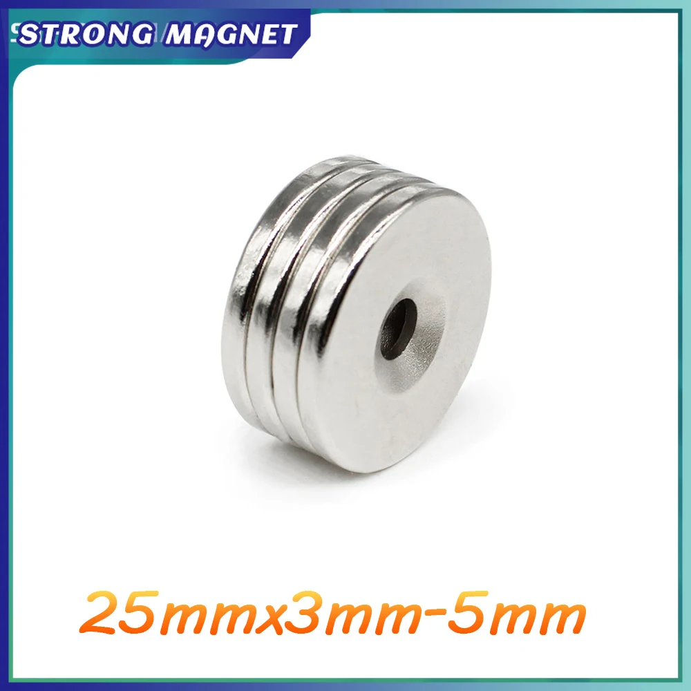 

2/5/10/15/20/30PCS 25x3-5 mm Round Powerful Magnetic Magnets 25*3 Hole 5mm Permanent Neodymium Magnet Disc 25x3-5mm 25*3-5 N35