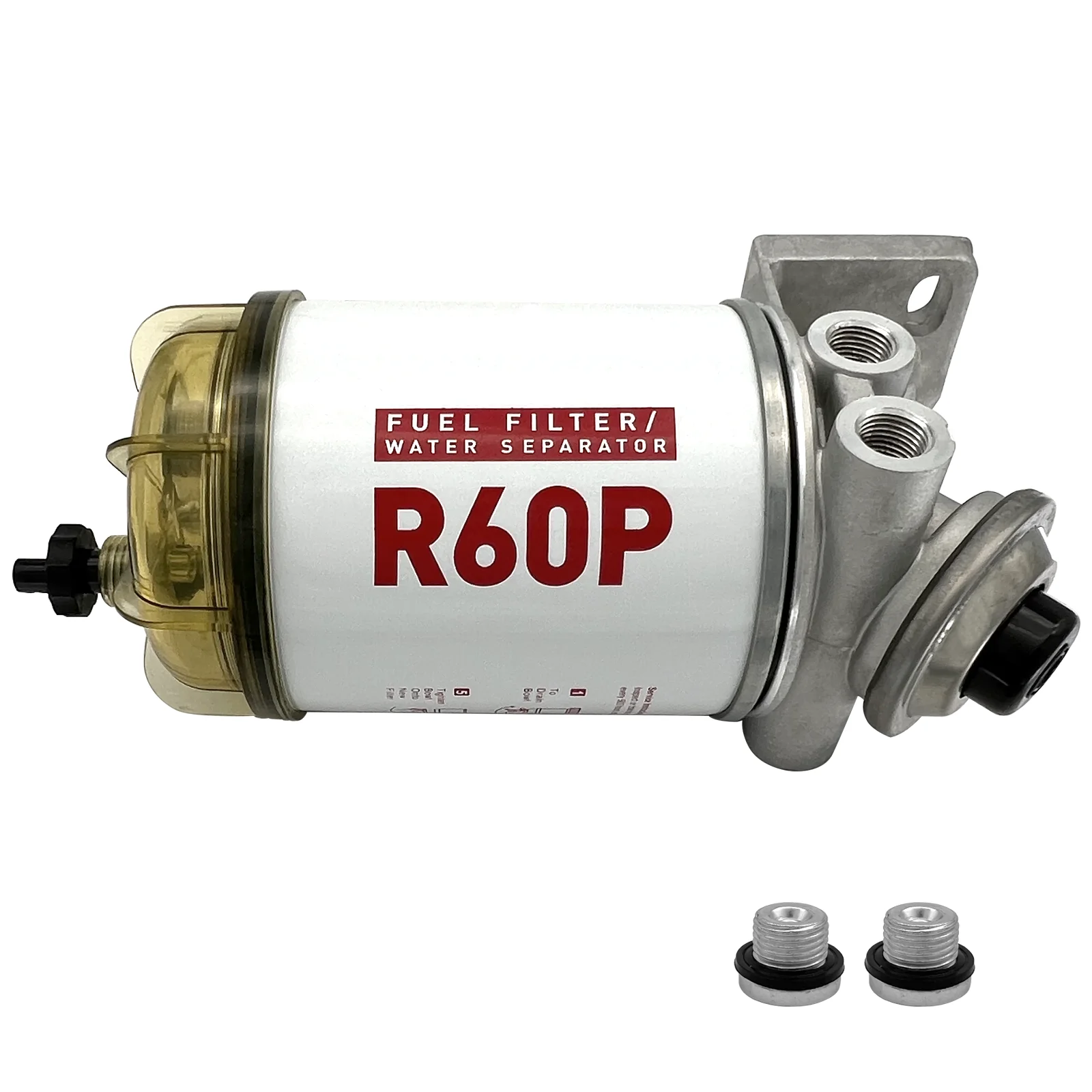 Boat Fuel Filter Water Separator Assembly Outboard R60P Marine for Marine Engine Oil Pump Fuel Filter Hardware