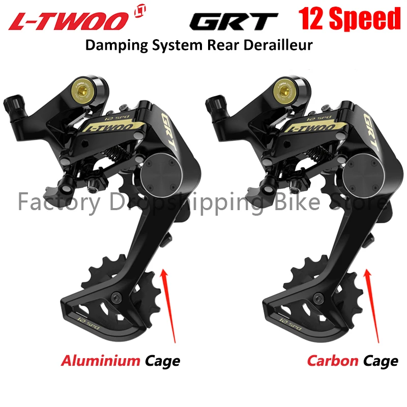 

LTWOO GRT 1x12 Speed Damping System Rear Derailleur 12V Gravel Road Bike Hydraulic Kit Parts Carbon Fibre Cage Max 52T Cassette