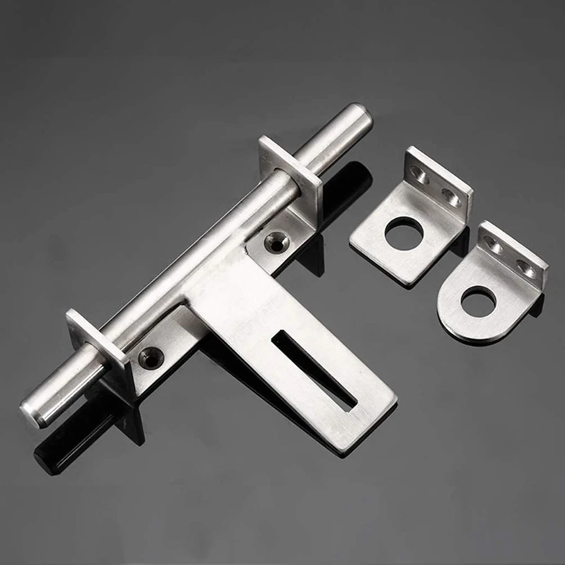 Stainless Steel Bolt 304 Heavy-Duty Left And Right Bolts Sliding Bolt Door Lock Latch door latch hexagon bolt screw