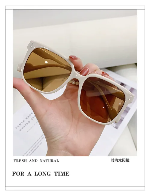 Retro Trillionaire Square Thick Frame Fashion Sunglasses Millionaire High Quality Shades Sunnies White/Amber