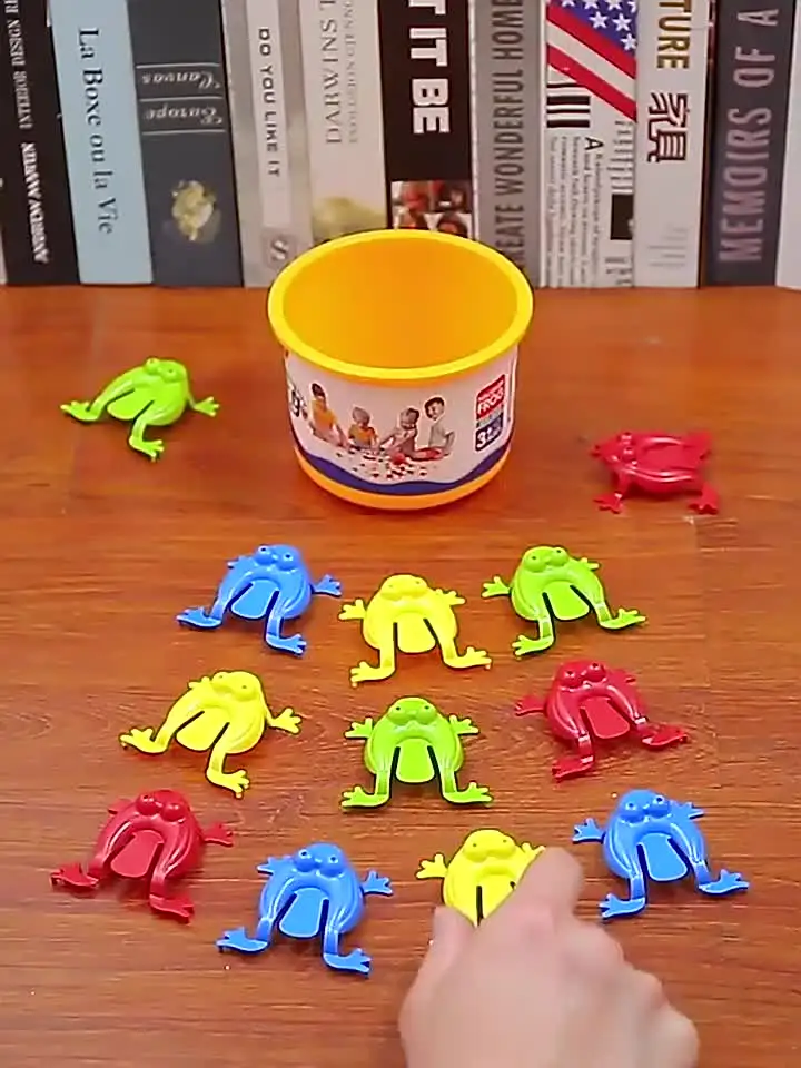 CATOR Lot De 20 Grenouilles Sauteuses – Jouets à Pression Colorés Pour Fêtes, Anniversaires, Sacs Cadeaux, Couleurs Aléatoires