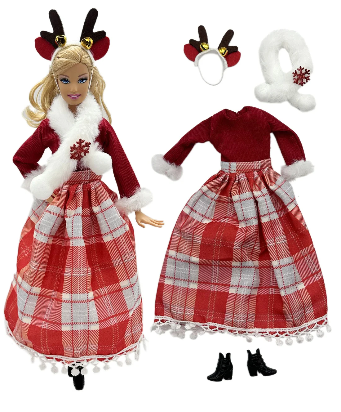 1 Set Cloth Doll Accessories Fashion Outfit Cute Christmas