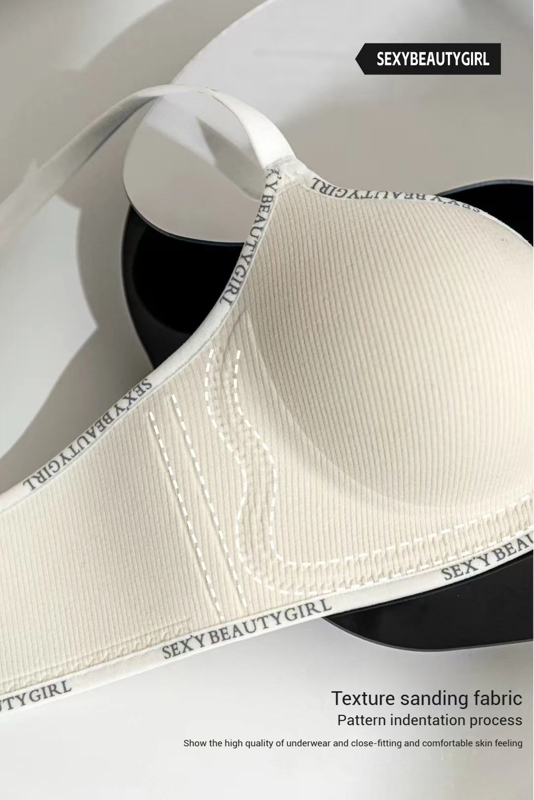 Padded Push-Up Bralette - Adjustable Wireless Comfort Bra