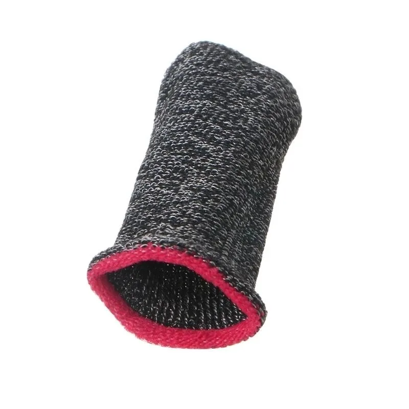 10pcs Mobile Gaming Finger Sleeve Anti-Sweat Finger Sleeve For PUBG Mobile Game Silver Fiber Touchscreen Gamer Thumb Protector