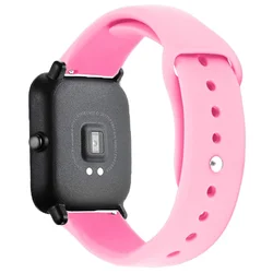 Enhanced Silicone Sport Strap - Versatile Watchband Bracelet, 20mm/22mm for 22mm watch strap (Soft pink-15)
