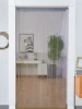 Crystal bead string curtain 1X2 M Tassel fringe door curtain for white salon and sheer wedding decoration living room divider 5
