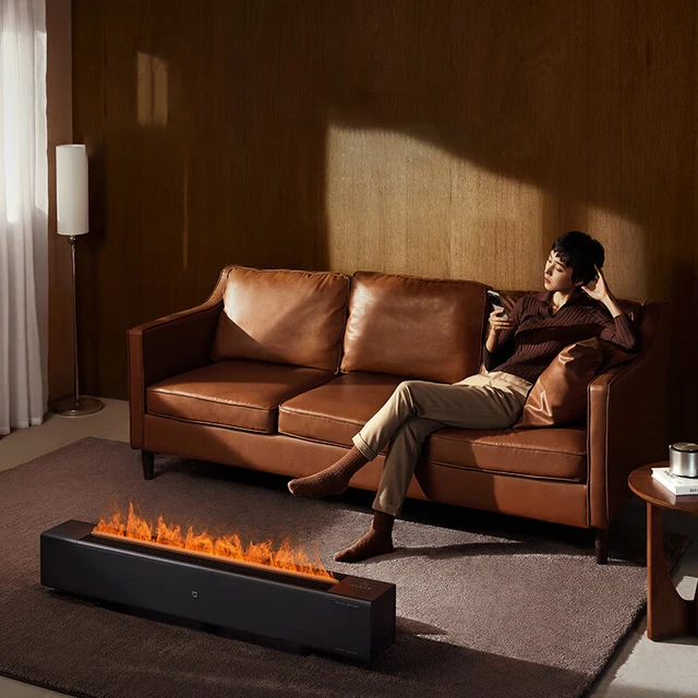 XIAOMI MIJIA Electric Heater Graphene Technology Simulation Flame Version Mobile Floor Heating Humidification Function Chimney 4