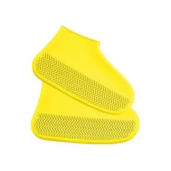 Waterproof Recyclable Outdoor Boot Covers with Non - Slip Sole (Yellow M)