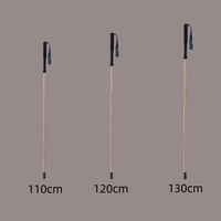 2023 New Arrival Hiking Pole Ultralight Trekking Poles High Strength Carbon Fiber & Natural Bamboo Skin Trekking Pole Outdoor 2