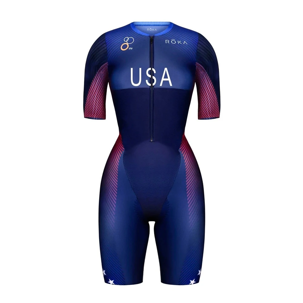 

women Cycling Skinsuits Cycling Jerseys Set Short Sleeve Triathlon Suit Jumpsuit Kits Summer Cycling Clothing