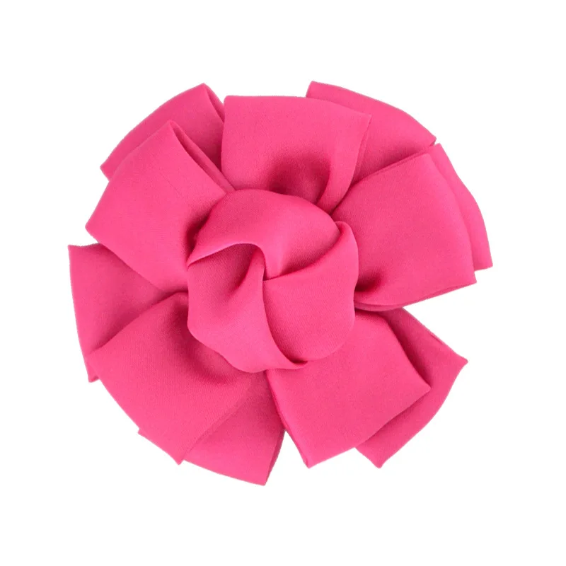 여아용 실키 새틴 로즈 헤어 클립 머리핀 머리띠, 꽃 액세서리, 공주 머리 장식, 10 개, 8cm