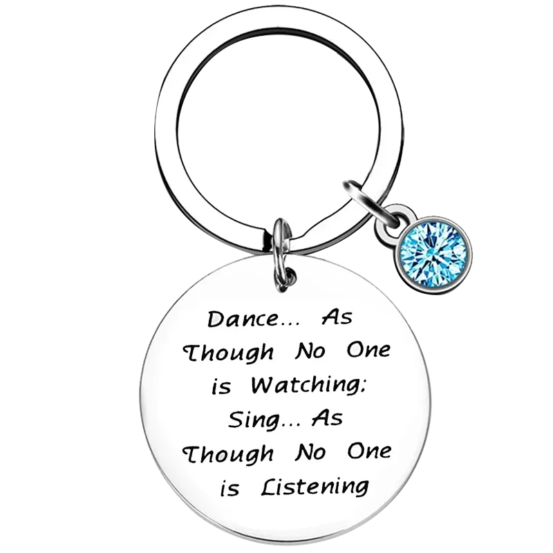 

Dancer Gifts Keychain Dance Like No One is Watching Jewelry Key Rings Ballerina Gifts Dance Lovers Teachers Gifts