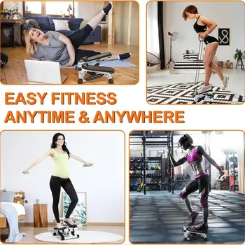 Sunny Health Fitness Mini Stepper for Exercise Low Impact Stair Step Cardio Equipment with Digital Monitor 3