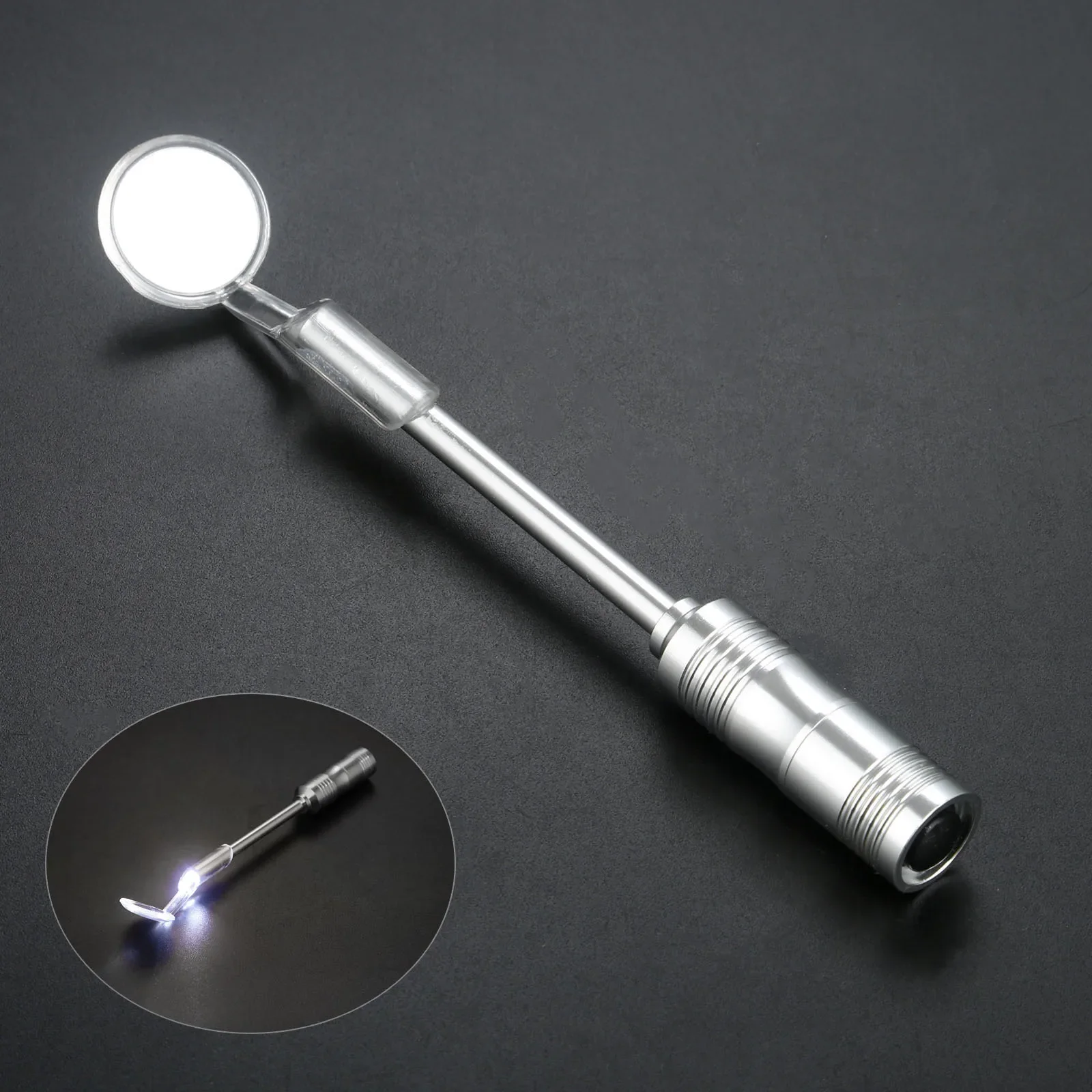 Dental Mirror Fashion with Led Light Mouth Inspect Tool Oral Checking Teeth Whitening Cleaning Inspection Luminous Anti-fog