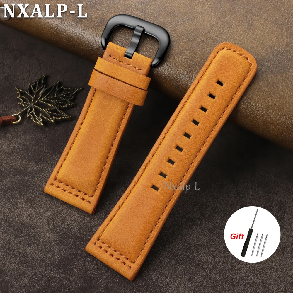 Premium Crazy Horse Leather Wristband - Matte Cowhide 28mm Men's Accessory