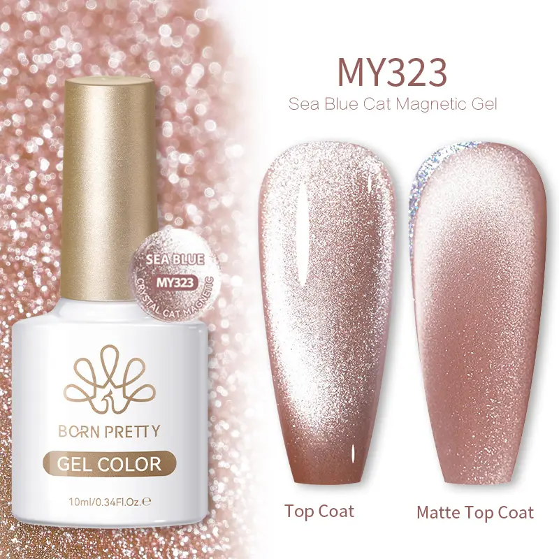 BORN PRETTY 10ml Water Light Cat Magnetic Gel Nail Polish Vernis Semi Permanent Soak Off Crystal Gel Polish For Nails Manicure - Image 21