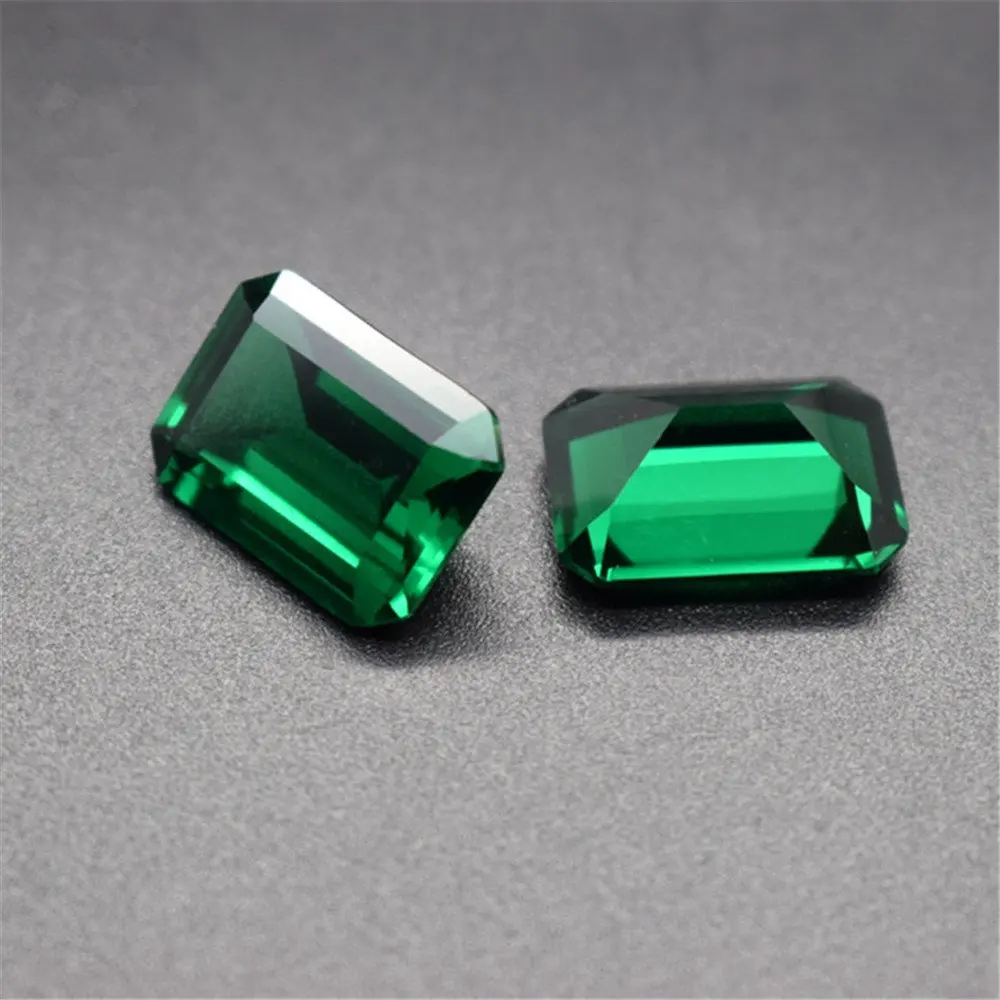 Green Nano Stone Rectangle Shape Step Cut Synthetic Gems For Jewelry Making  1x2mm-2x6mm Free Shipping - AliExpress