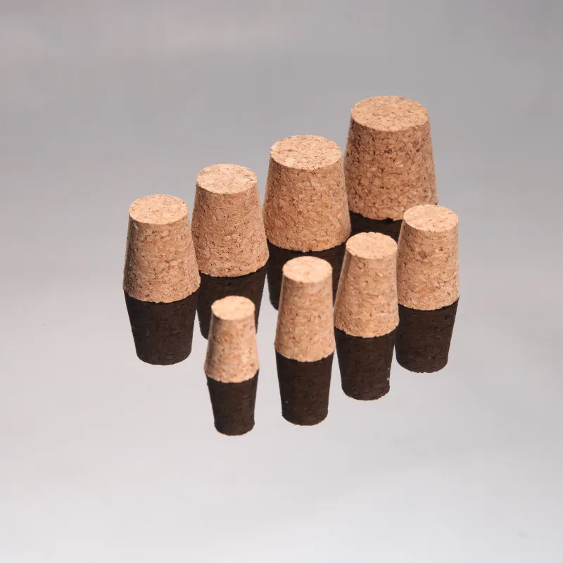 

20pcs Top DIA 18mm to 54mm Synthetic Cork lid Lab Test Tube Cork cap Glass jar lid Wine bottle stopper Flask sealing plug