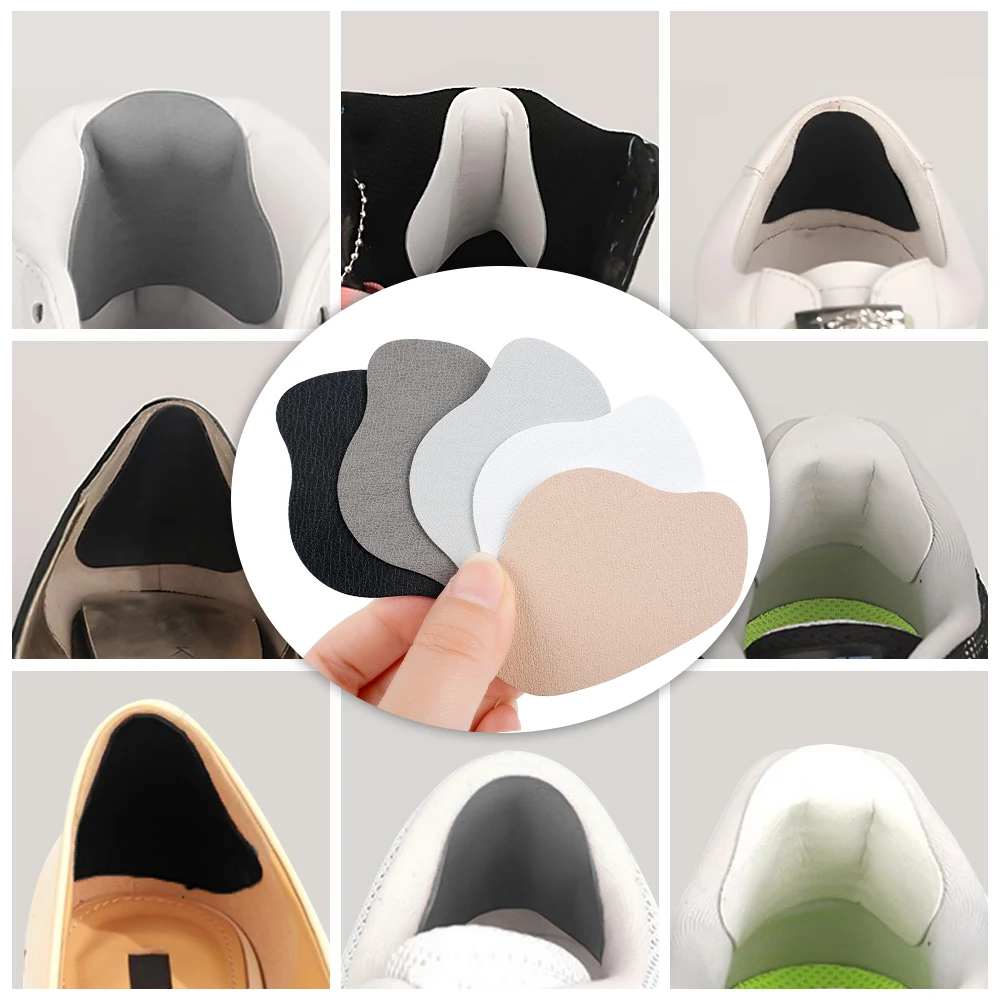 Shoe Insoles Orthopedic Insoles Shoe Heel Pads 4pcs/set Insoles Pads Shoes Heel Repair Stickers Back Heel Shoe Hole Sticky Insoles for Sport Shoes Repair Patch Foot Care