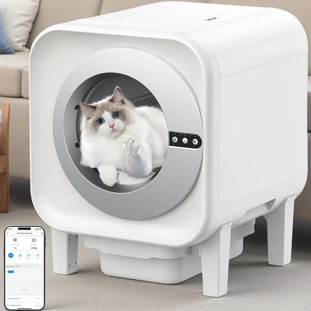 2025 Intelligent Cat Litter Box, Cat Toilet, Electric APP Control Pet Litter Box, Large Size, Automatic Feces Shovel, 2025 Intelligent Cat Litter Box, Cat Toilet, Electric APP Control Pet Litter Box, Large Size, Automatic Feces Shovel,