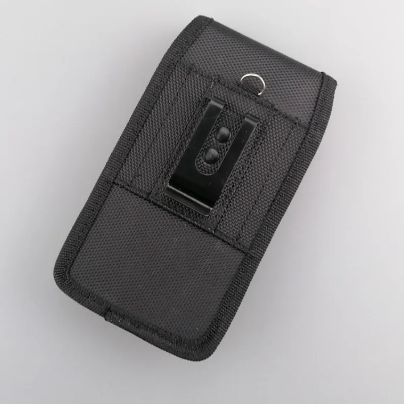 Universal Nylon Mobile Phone Waist Bag with Belt Clip and Card Holder