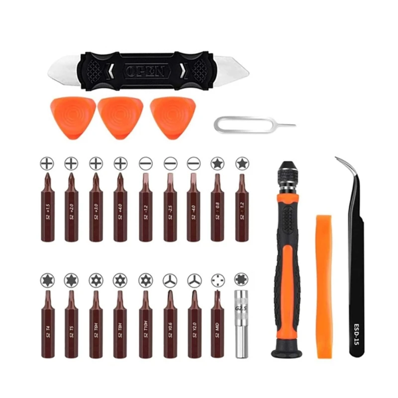 

Electronics Repair Tool Kits Professional Screwdriver Set for Fix Open Pry Cellphone Computer Laptop