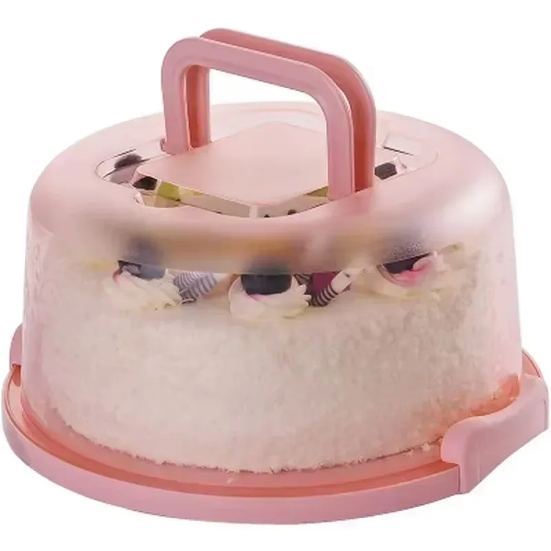 Portable Cake Box with Handle, Dustproof Baking Pastry Storage Box, Cake Carrier and Tr... - SKU PCBH0918 - UGI Packaging