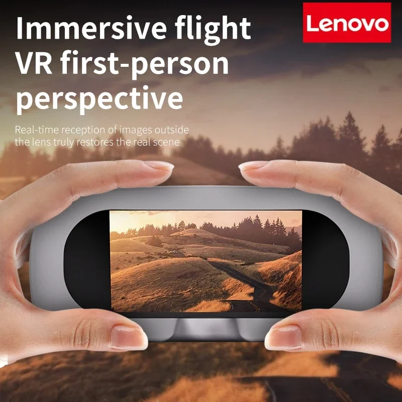 Drone Lenovo E4 8K HD avec GPS et système d'évitement d'obstacles, en stationnaire au-dessus d'un arbre.