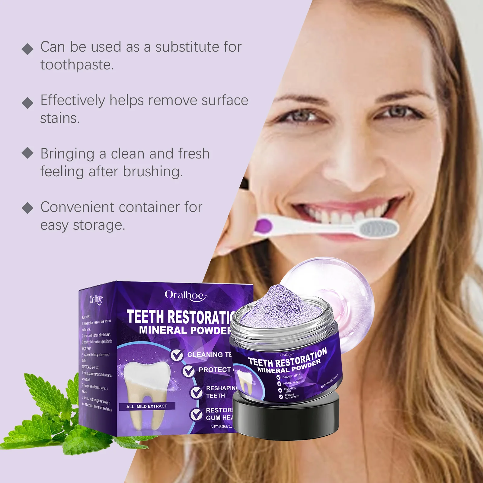 Oralhoe Teeth Whitening Powder Image 9