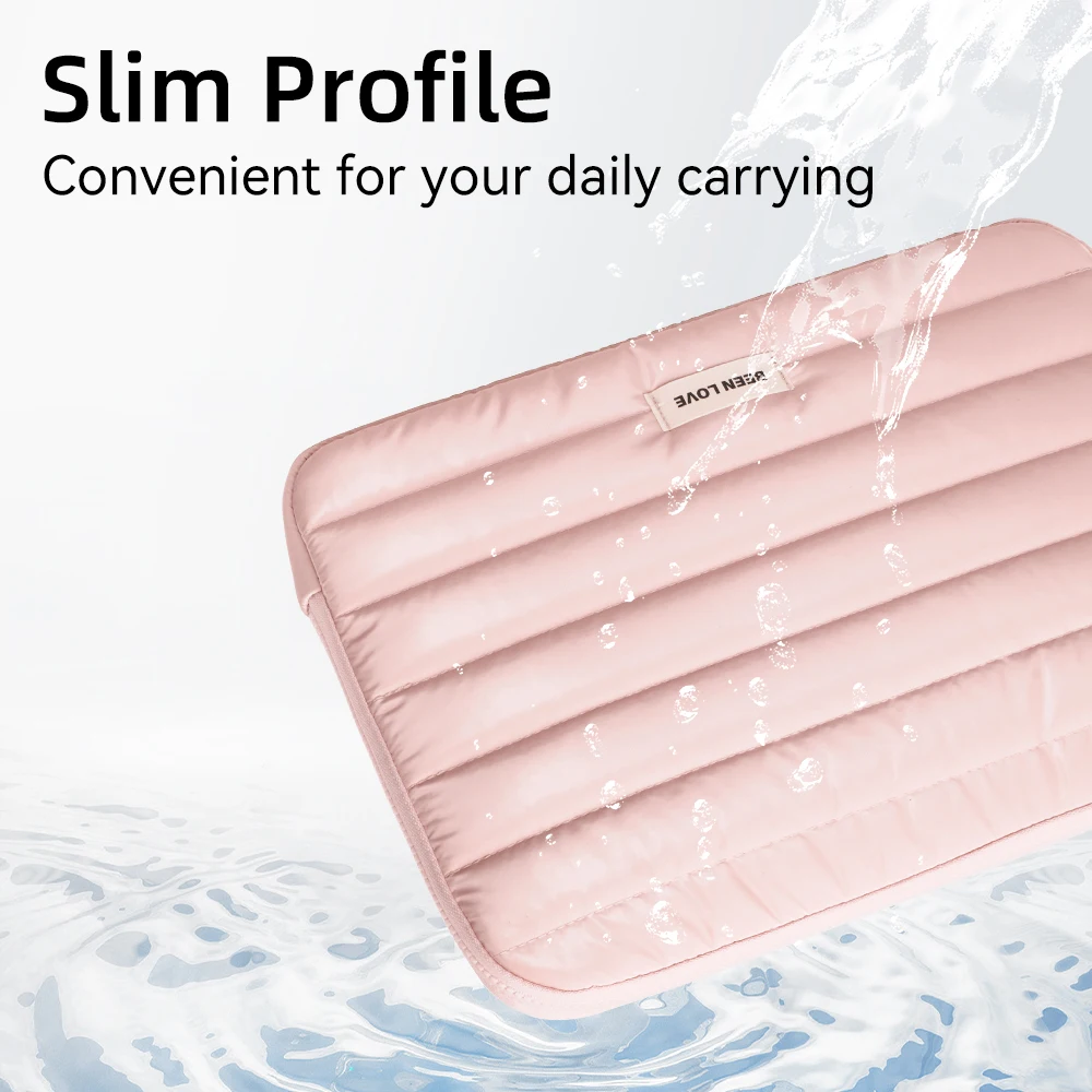 Puffy Laptop Sleeve Cover Bag - Fashionable Soft Case for Tablets and Notebooks