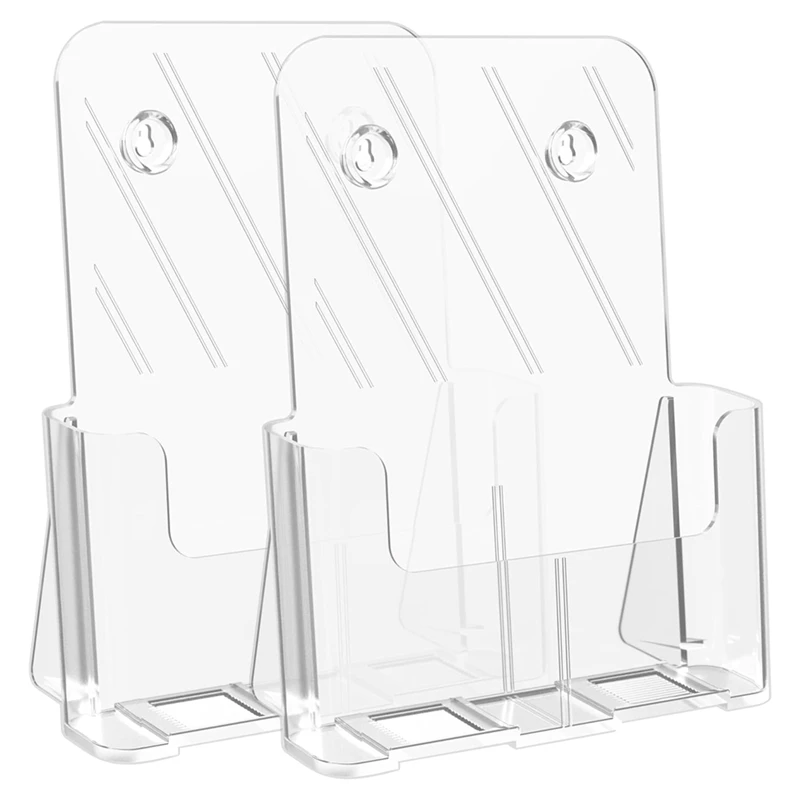 

Держатель для брошюр 8,5X11, подставка для брошюр, акриловые держатели для брошюр, прозрачный держатель для брошюр, прочная 2 упаковки