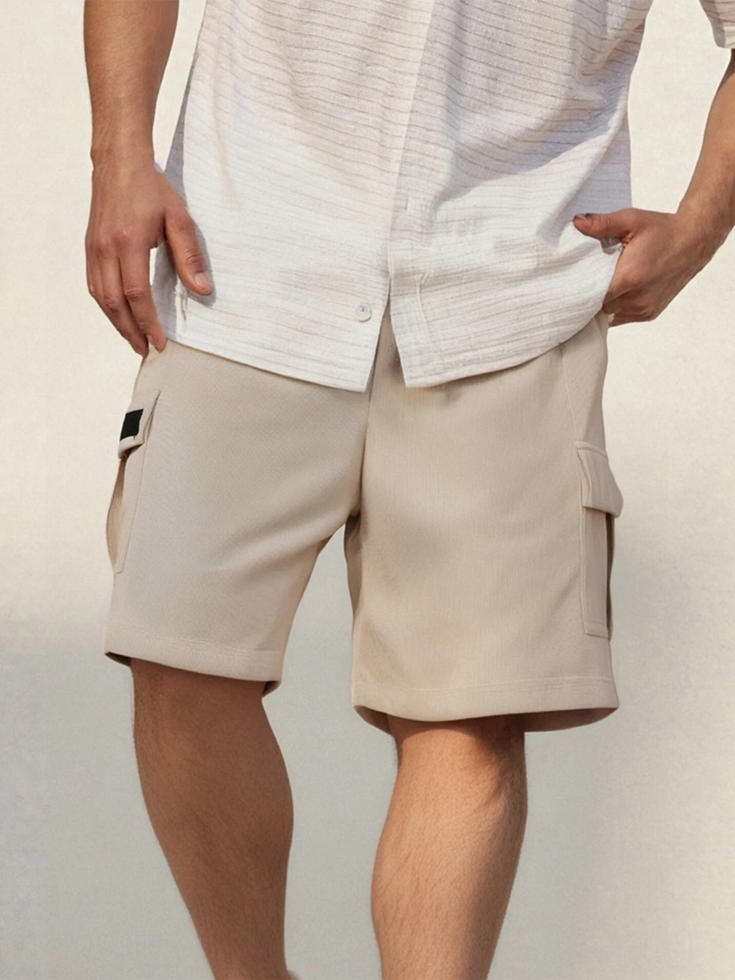 Men s Lightweight Quick Dry Cargo Shorts with Adjustable Drawstring Waist and Multiple Pockets for Summer Beach Activities