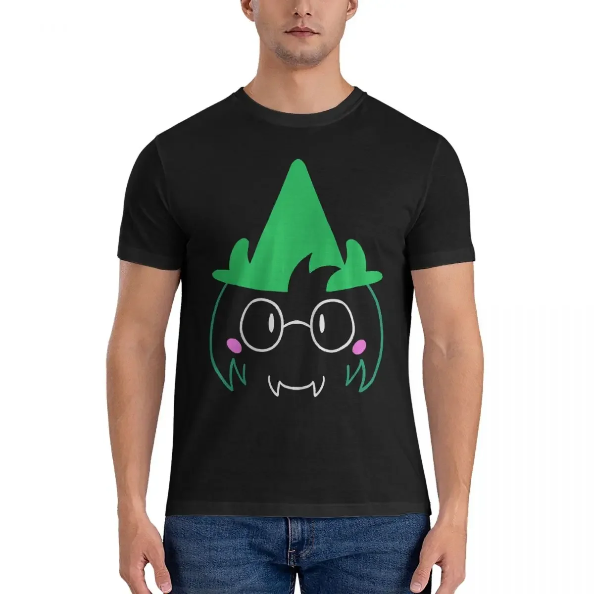 

Ralsei T-Shirts for Men Deltarune Game Cool Cotton Tee Shirt Round Collar Short Sleeve T Shirts Gift Idea Tops
