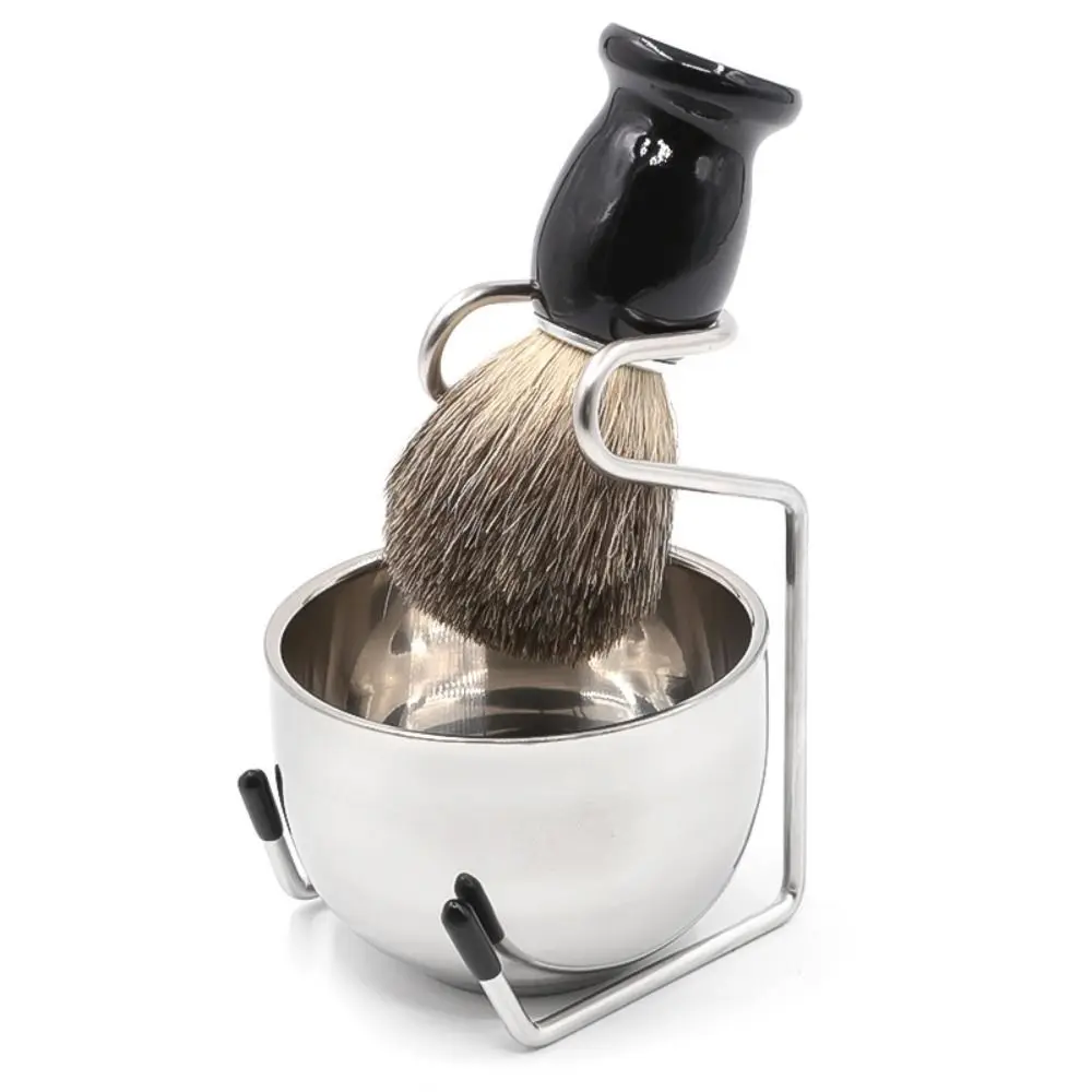 

Shaving Brush Holder Set For Men Acrylic Shaving Brush Stand Holder Support Beard Brush Shaving Razor Beard Clean Shaver Kit