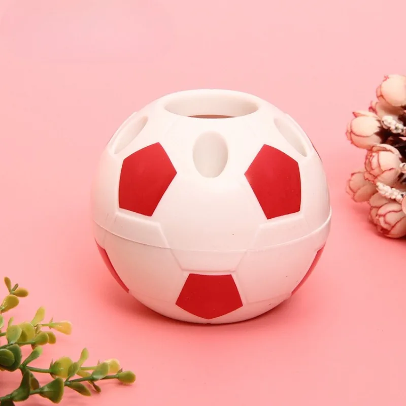 PP Material Multifunctional Cartoon Soccer Ball Pencil Holder for Office School More Durable Versatile Desk Organizer pen holder desk organizer pen and brush holder