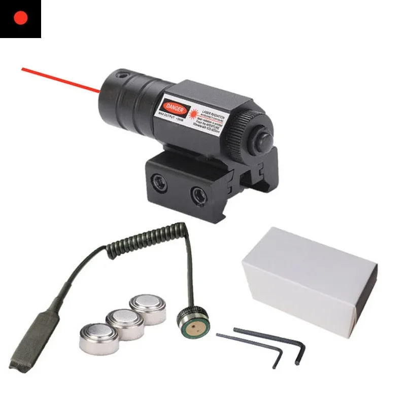 Laser Sight Mini Red Dot 635-655nm Adjustable 11mm/20mm Rail Mount Hunting Rifle Scope Pistol Gun Sight