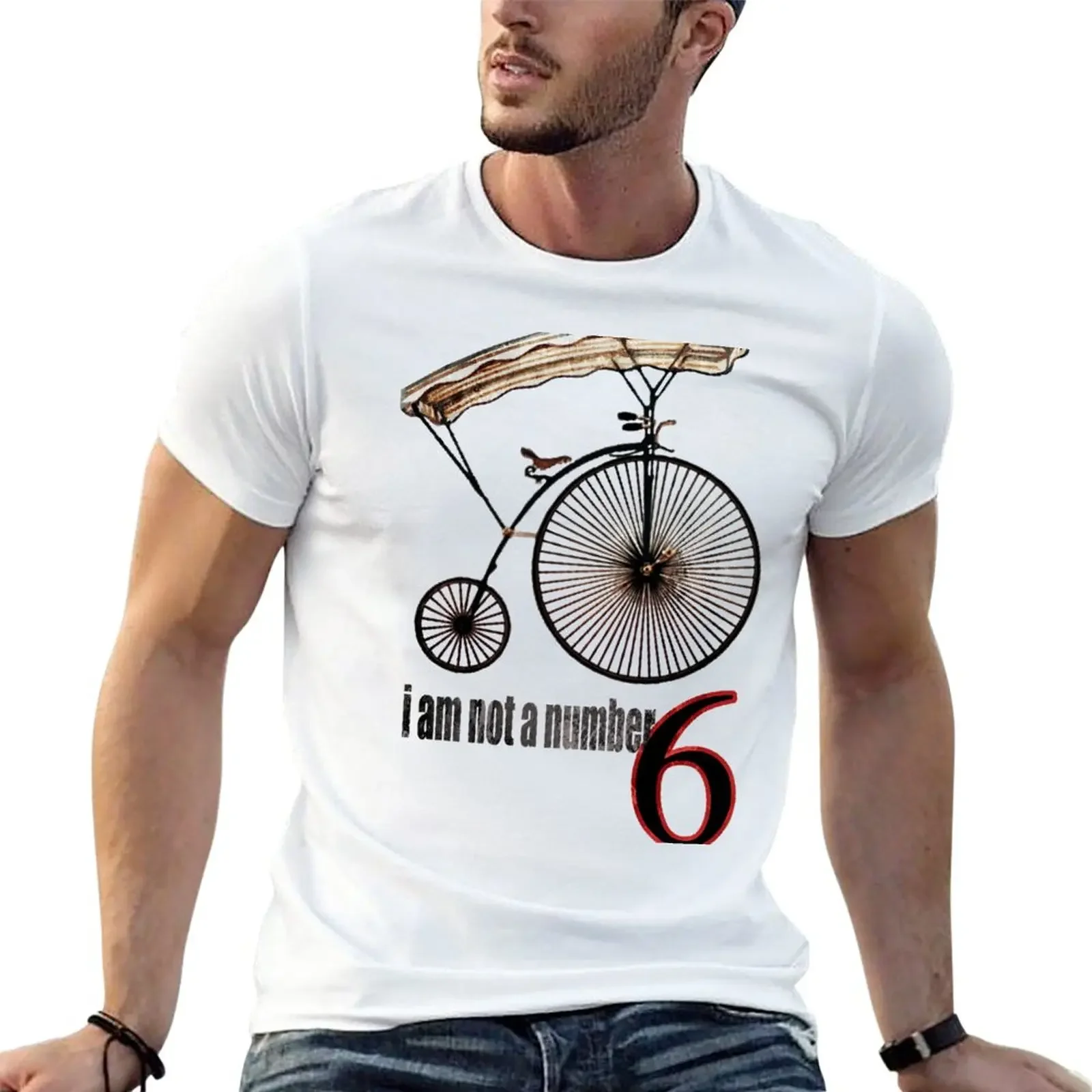 

The Prisoner - I Am Not A Number T-Shirt sports fans summer tops graphics fruit of the loom mens t shirts