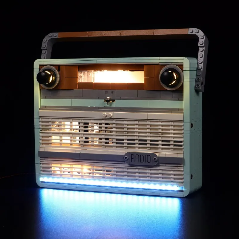 레고 10334 레트로 라디오 DIY 장식 램프용 MAXCXT LED 조명 세트 (배터리 박스 포함, 레고 빌딩 블록 세트 제외) ? ）