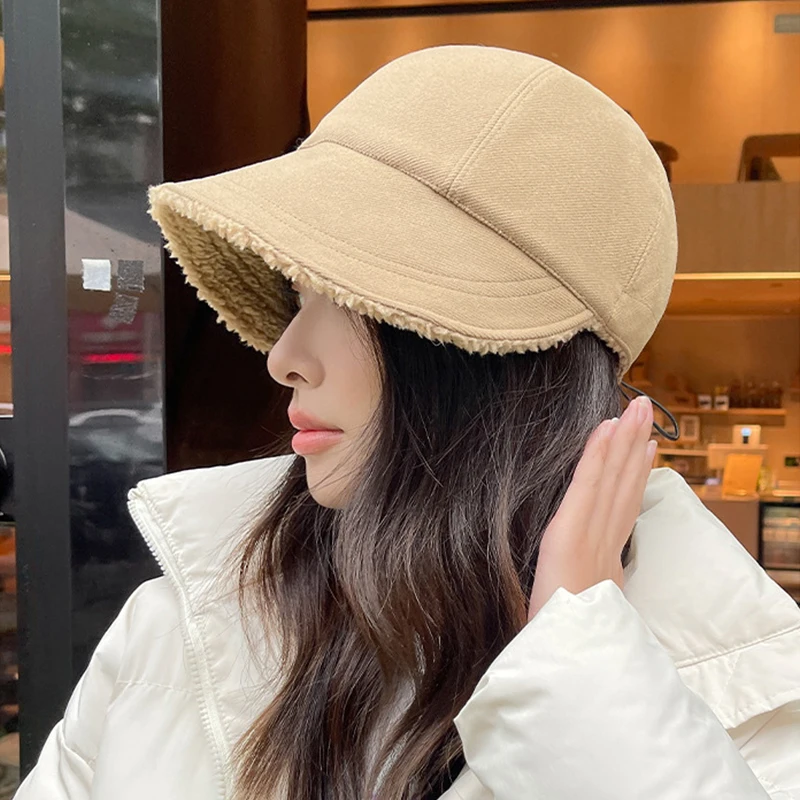 Sun Hat Women Equestrian Cap Winter Ear Protection Bonnet Large Brim