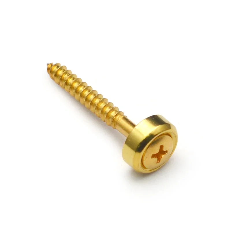 Guitar Neck Joint Plate Screw Bushings Ferrules 100pcs For Neck Mounting With Screws