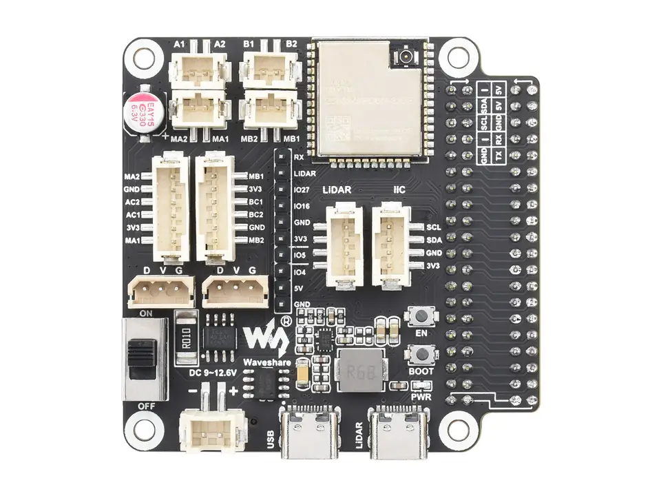 Waveshare General Driver Board For Robots, Based On ESP32, Multi-Functional, Supports WIFI, Bluetooth And ESP-NOW Communications image 5