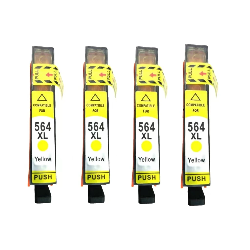 4Pk 564 Xl Cartucce Di Inchiostro Giallo Per Photosmart 5510 5512 5515 5520 Deskjet 3070A 3520 3522 3524 Officejet 4620 4622 4610