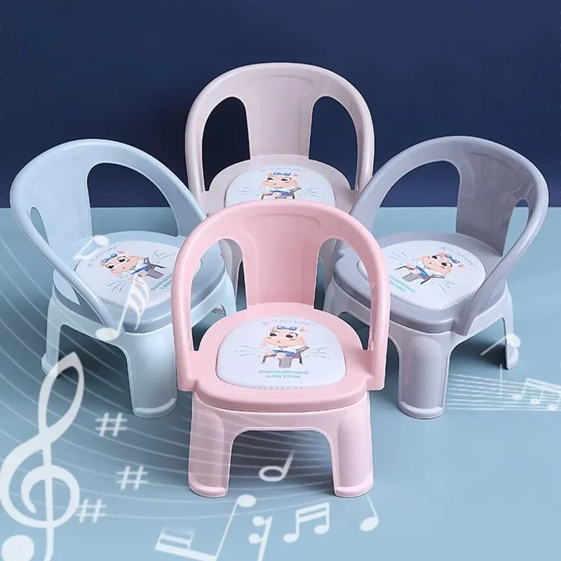 Chair School Furniture Small Child Plastic Chairs Kindergarten Baby Study Safety Seats Designer Chaise Enfant Car Armchair LT