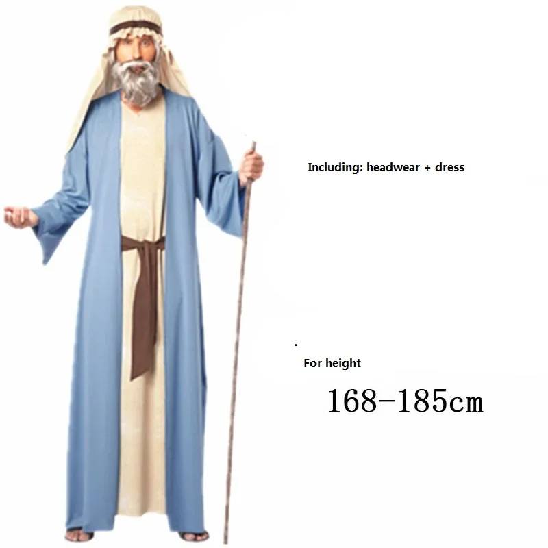 Adult Women Men Arab Middle East Cosplay Robe Clothes Carnival Role Play Party Decoration Halloween Costume Fancy Dress