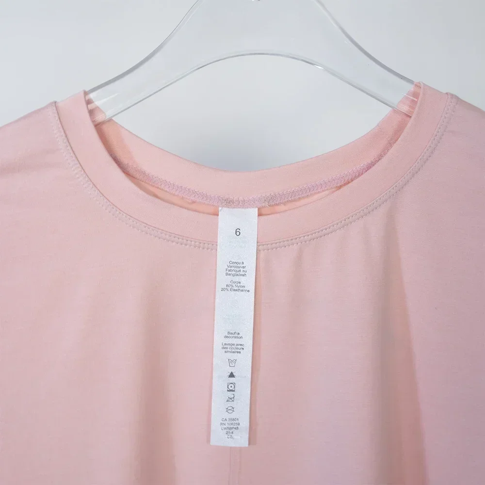 Women's Sport Crop Top Quick Dry Breathable Fitness Workout Yoga Shirt Gym Running Elasticity Crew Neck Short Sleeve T-shirts