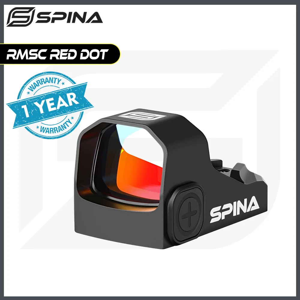 

SPINA OPTICS 3MOA Open Type Red Dot Sight RMSC Footprint Rifle Scope For Real Firearms Handguns 9MM .223.556.308 etc