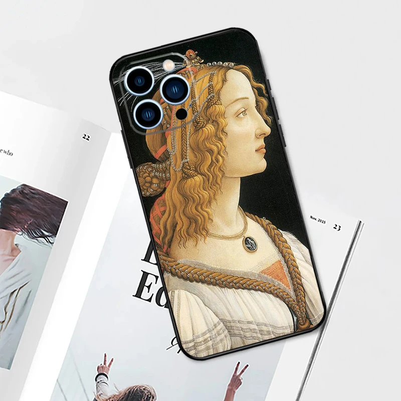 Sandro botticelli Renaissance art Case For iPhone 17 Pro Max 11 14 15 16 Pro Max 12 13 mini 16 Plus 16e 17 Air Phone Cover — view 6