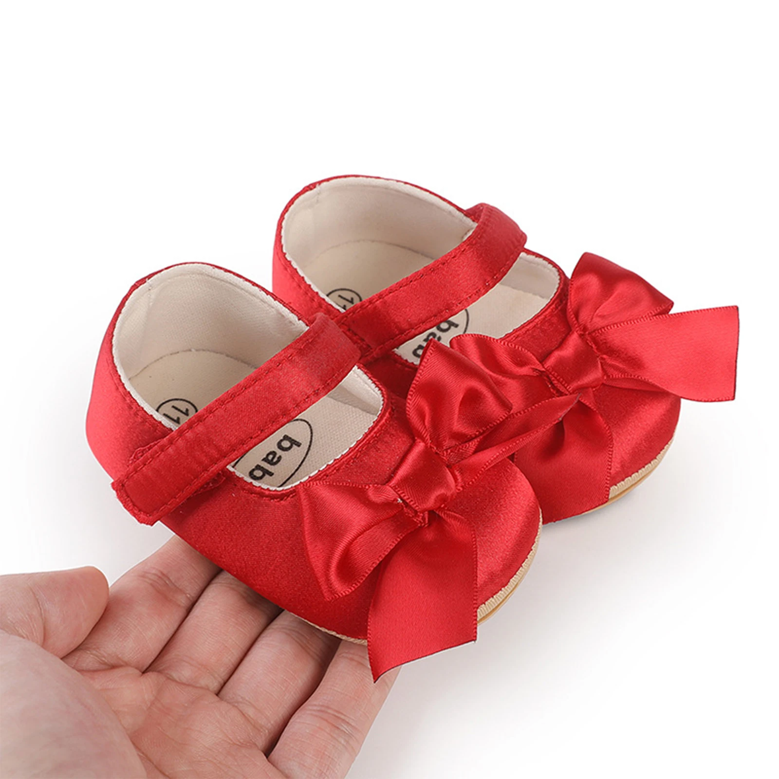 Newborn Baby Girls Princess Shoes Cute Bowknot Soft PU Leather Non-slip First Walker Shoes Summer Fall Toddlers Crib